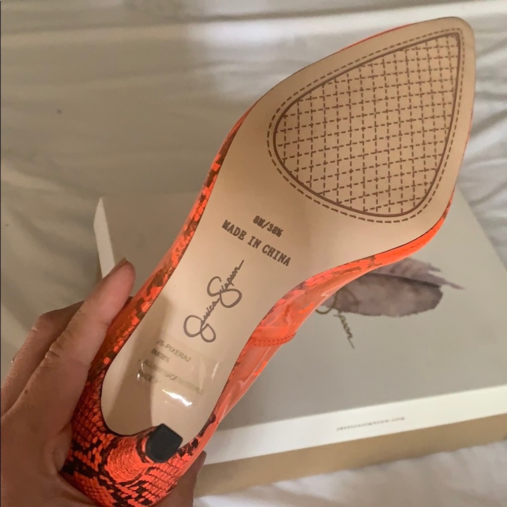 NIB Jessica Simpson PVC Python Heel - Picture 3 of 3